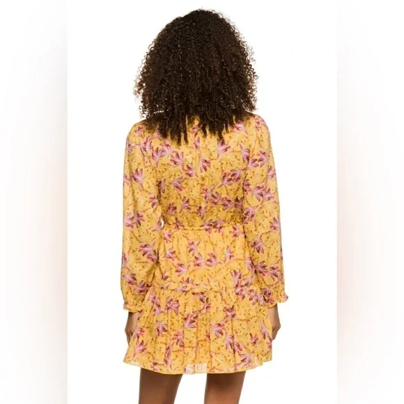 Farm Rio Banana Sunshine Mini Dress in Multi Color- Size Medium - Picture 2 of 8